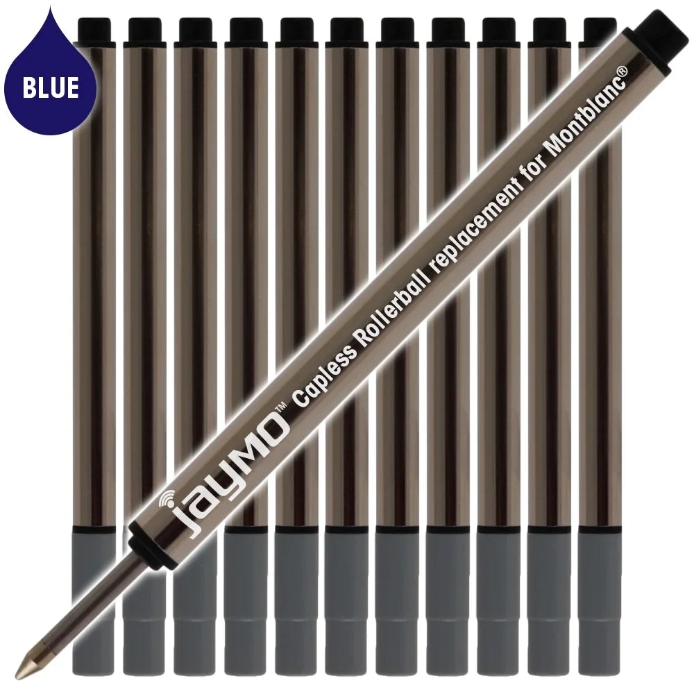 Blue Pen 97 12 Long Refill - for 3.84 Jaymo Rollerball 113778 Capless Replacement mm Montblanc Measures / - - in