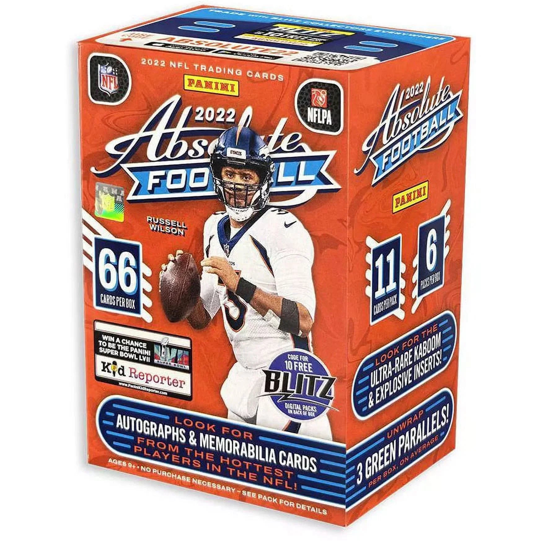 Absolute Sealed) Blaster by NFL® Football 2022 Box Panini® (Factory