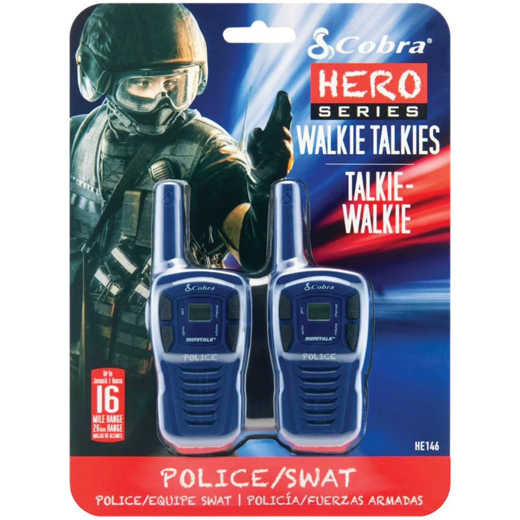 Cobra FRS/GMRS Radios 16-Mile Blue - 2-Way 22-Channel HE146