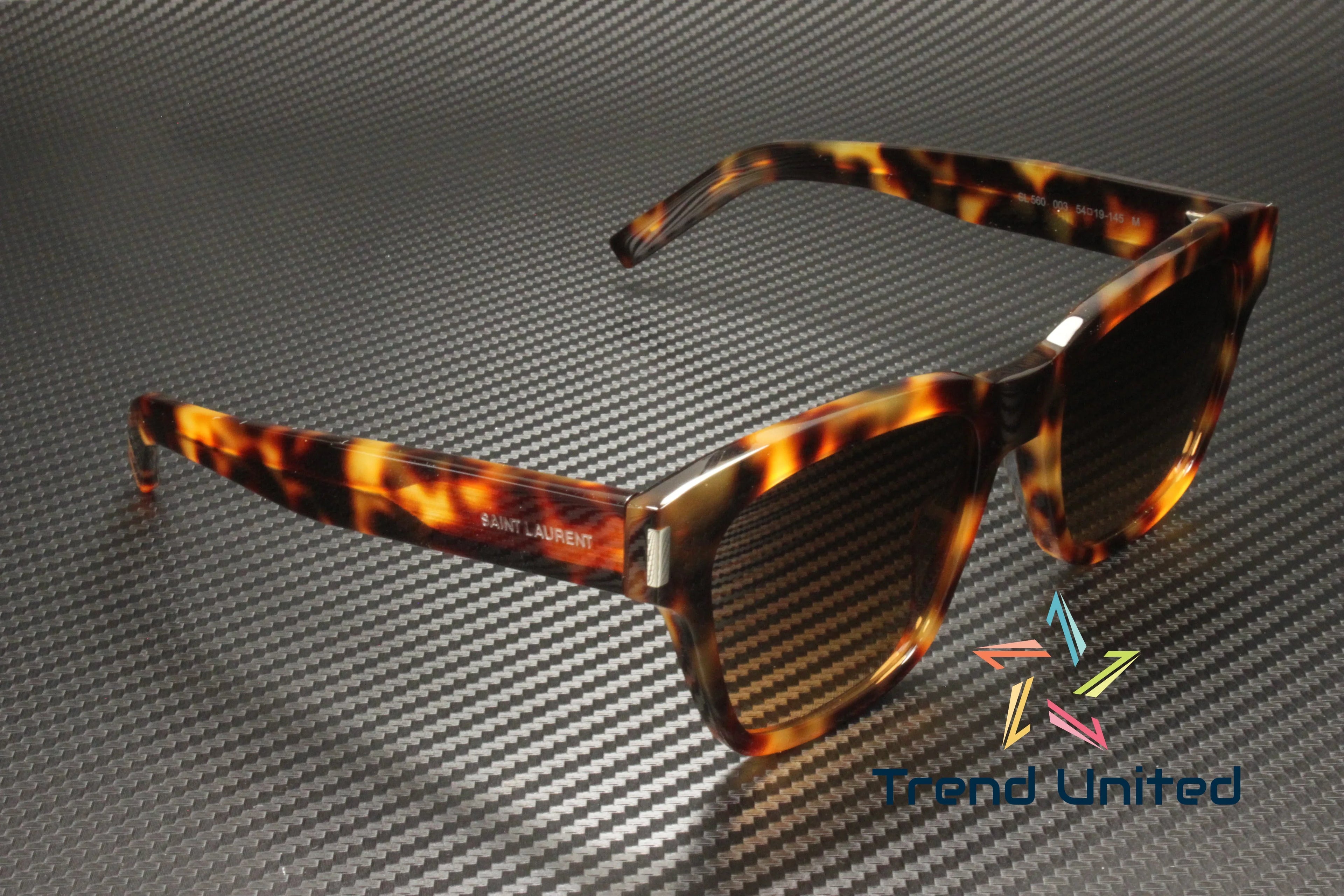 Sunglasses Unisex 003 mm Brown Acetate LAURENT 54 560 SL SAINT Squared Havana