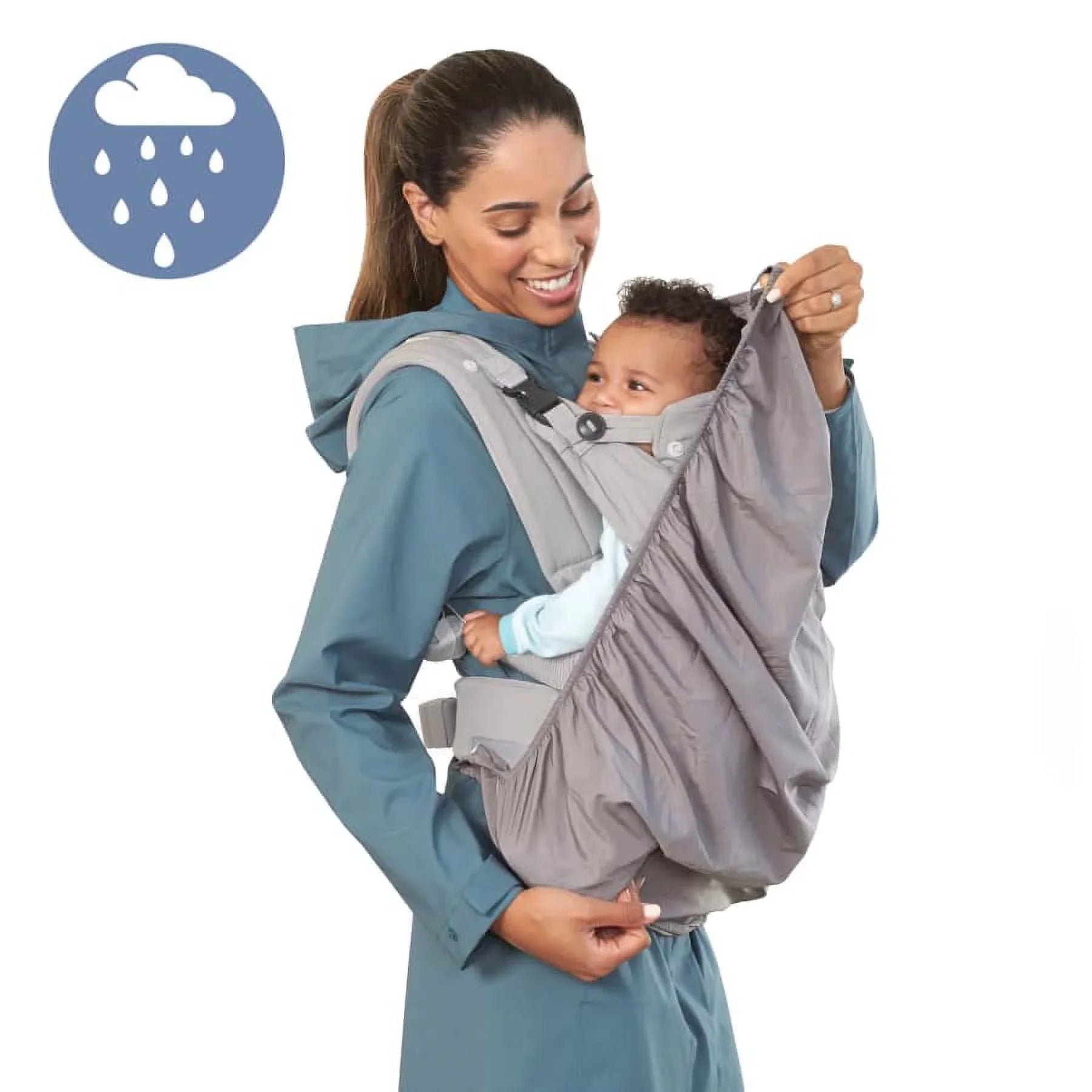 4-Position, Unisex, Baby Gray in-Season-5 Ergonomic 8-40lb, Infantino Layer Carrier,