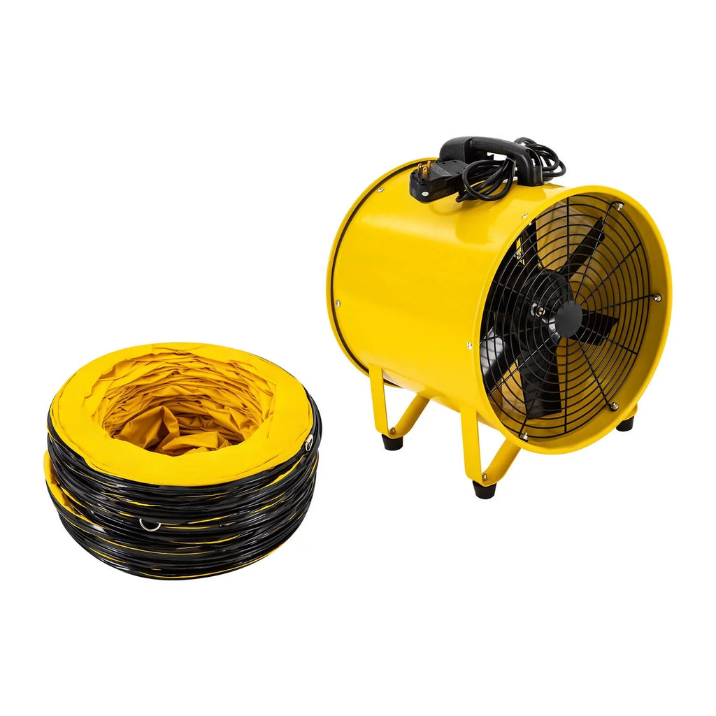 with Ventilator, 32.8ft Low 16-Inches Home 2160 for Hose, Extractor CFM Fume 3178 Duct Job Blower Noise & Portable Exhaust Site High-Velocity Utility Fan 1100W and