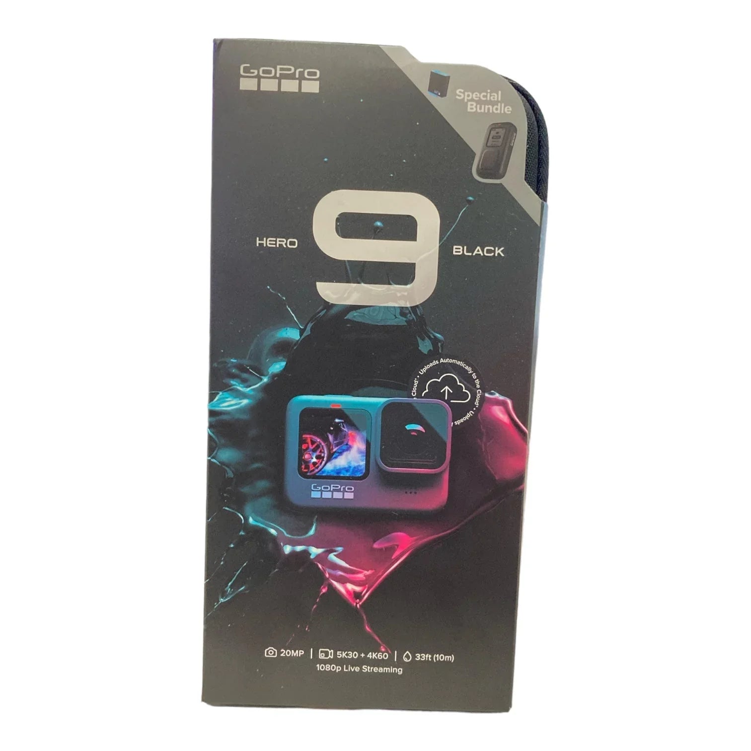 Remote, and (Refurbished) Spare 23.6MP Case Bundle Battery Carrying Restored GoPro Action HERO9 with CHDRB-902-RW Camera Black