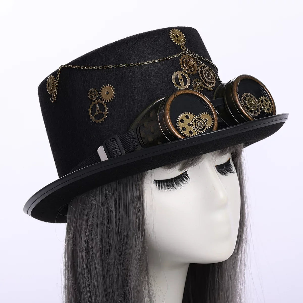 Steampunk Hallo Gothic Top GRACEART Unisex Punk Hats Goggle with Hat
