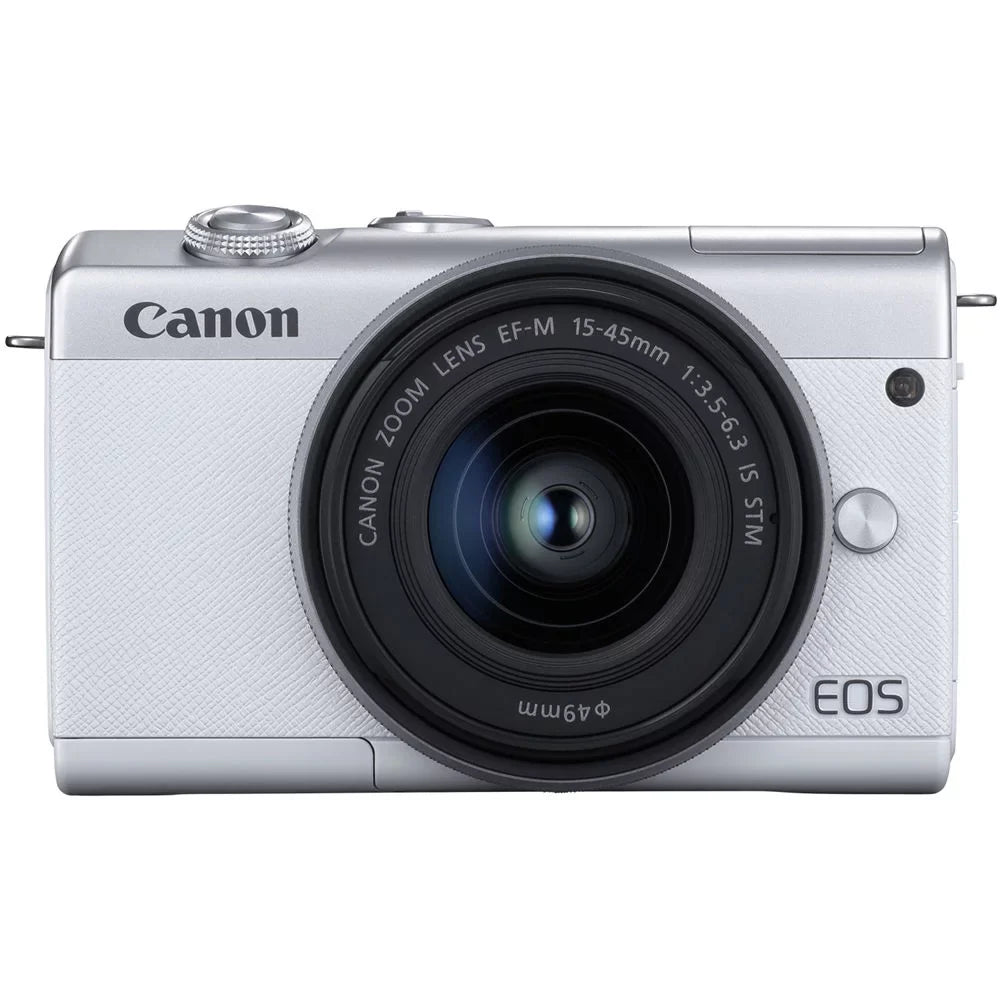 '+ Memory Lens with Camera 64GB + Kit Memory Flex Hand Cap (White) + Strap M200 EOS Reader Canon Mirrorless Case Card Tripod (3700C009) Card + + Cleaning + + 15-45mm + Wallet Keeper