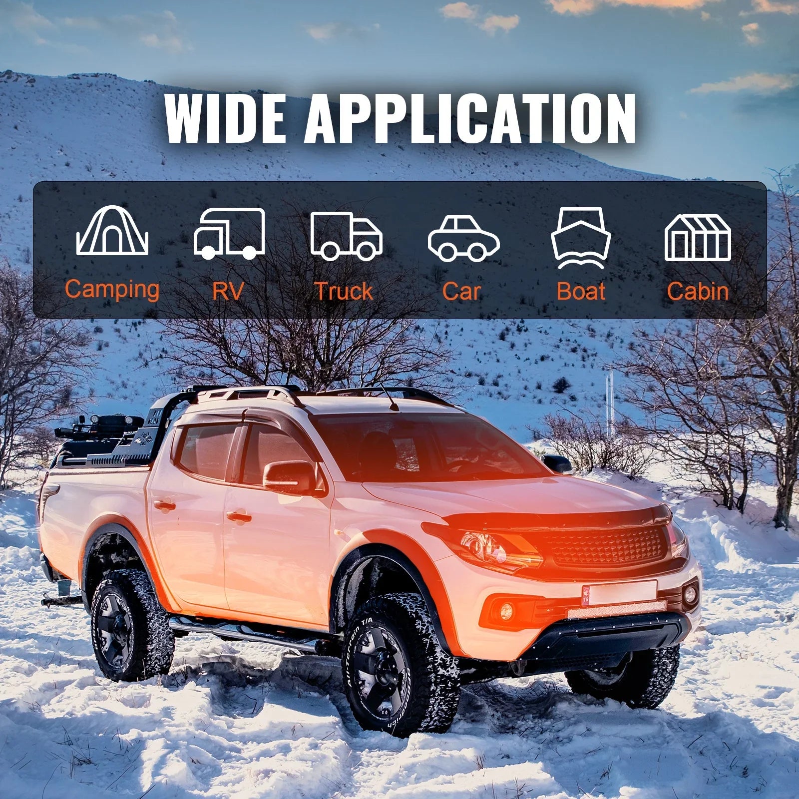 Adjustment, RV Boat with All-in-One SKYSHALO Air App Van for Remote Height Heater and Heater, Bluetooth Diesel Home Portable Auto Control Heater Trailer LCD, Diesel Controlled 8kW Parking Camper