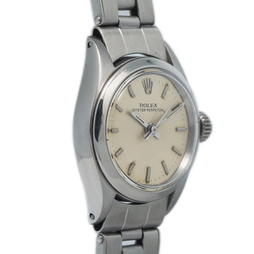 6618 Ladies Stainless Automatic Silver Oyster 24mm Dial Watch Perpetual