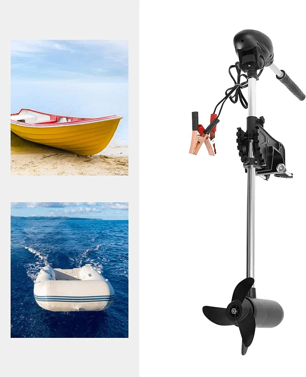 Trolling 12V Fishing Engine Boat Motor Display With Outboard Electric Motor LED Miumaeov