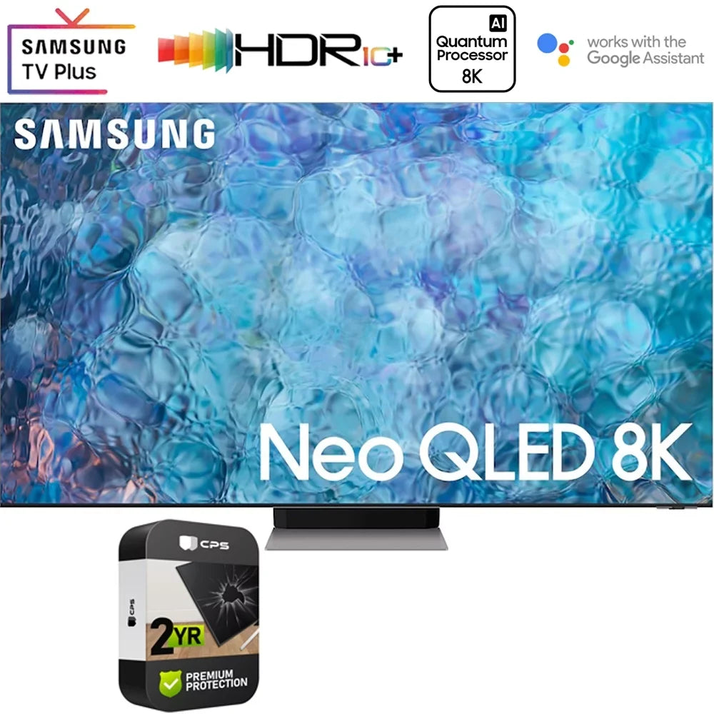 Neo Plan (Refurbished) Inch with QN75QN900A Protection QLED 75 Premium (2021) 8K TV Restored 2 Extended Year Bundle Smart