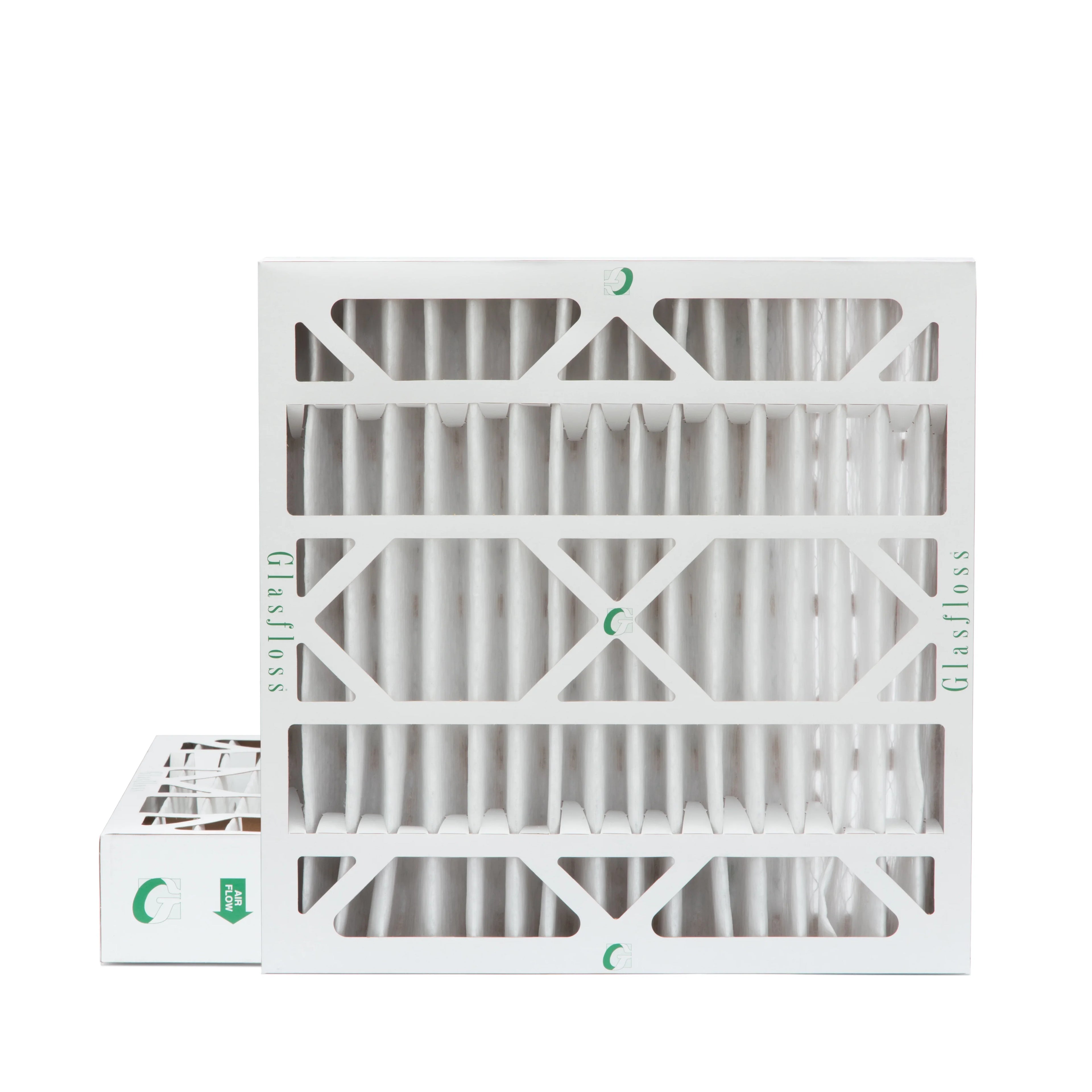 10 Air 3-3/4 Actual of 19-1/2 4" x Pleated by x Inch 20x20x4 Glasfloss. Pack Filters MERV 19-1/2 dimension: 2