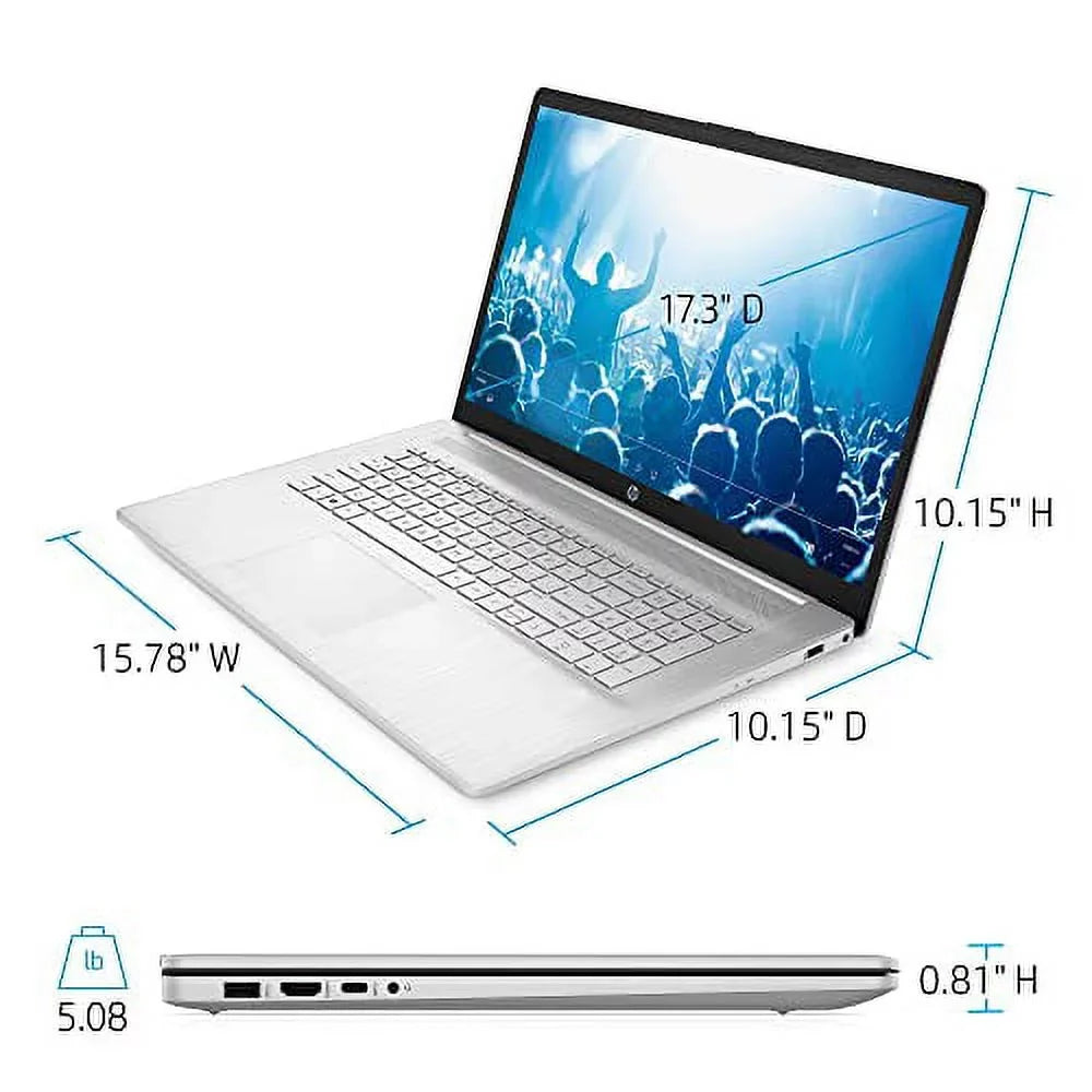 Business DDR4, FHD USB-C, Laptop COU 16GB SSD, Performance i5-1135G7 IPS, Keyboard, 512GB Pro, Iris USB 2022, 10 Fullsize 4-Core, Xe 17.3" High HP Windows 32GB Backlit Graphics,