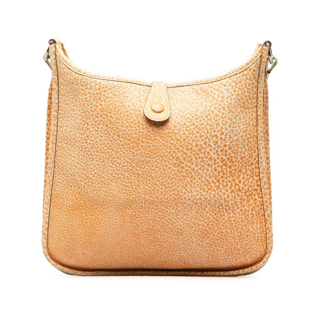 Crossbody Authenticated Bag Hermès Orange Unisex Leather Pre-Owned I Dalmatian Buffalo PM Evelyne (Good) Calf