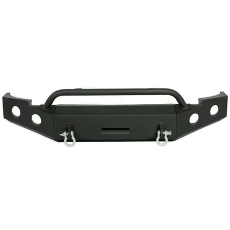 Bar 2012 Chevy Front 2011 Packages 2007-2013 Winch for 2009 D-Rings Coated Steel Silverado 2010 Bumper Powder Push -2 Plate 2008 Kojem w/ 1500 Fit