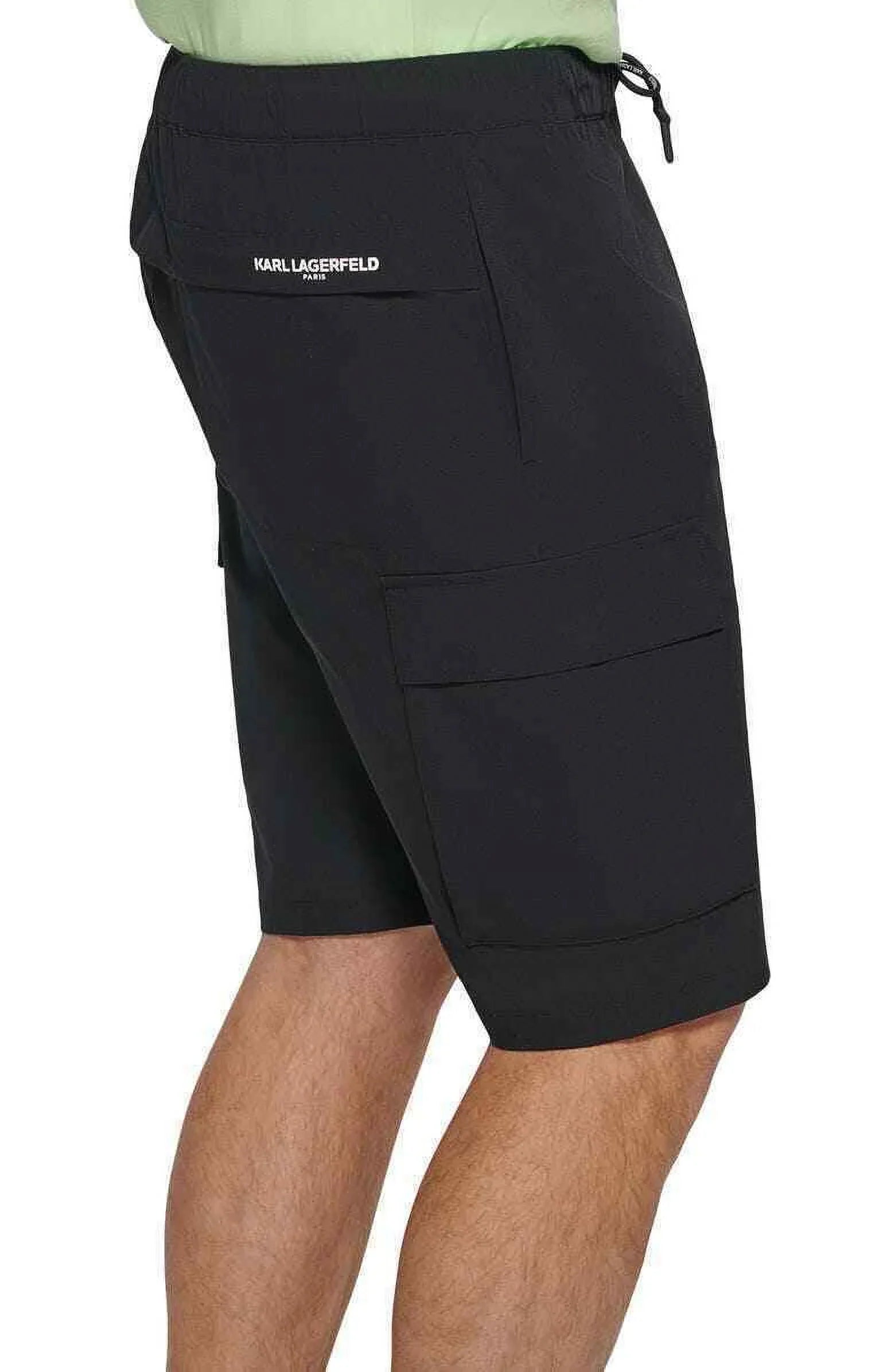 Pintuck Shorts KARL Embroidered dimension PARIS LAGERFELD Large Nylon