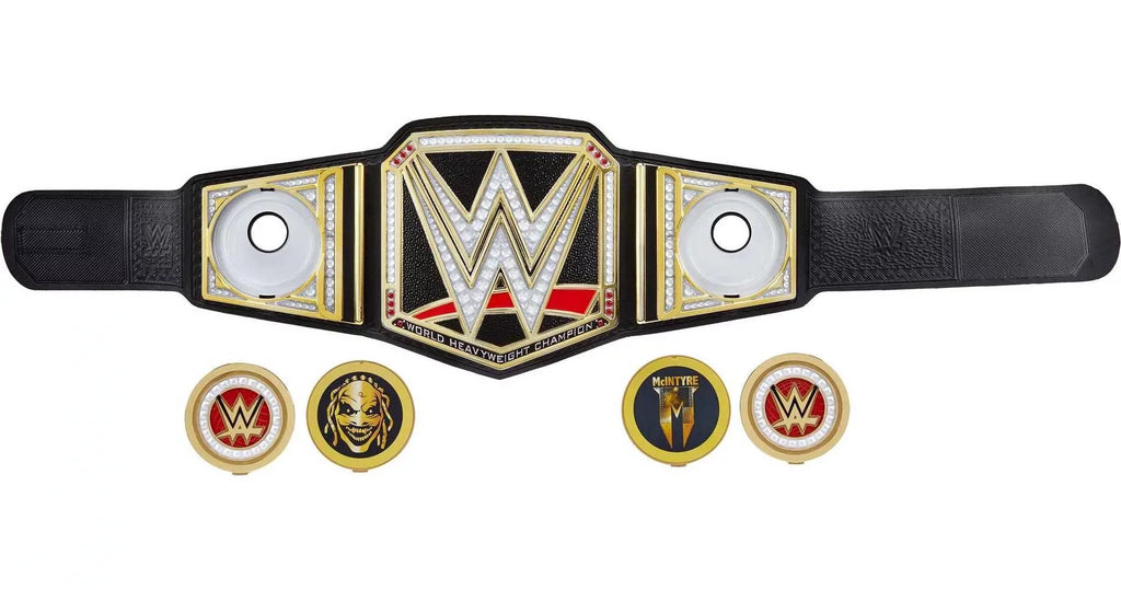 with Championship, Showdown WWE Metallic Role-Play Championship Title Sideplates WWE Belt