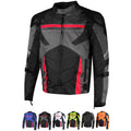 Armor Grey Touring Rain Men Mesh AirTrek Motorcycle Jacket Waterproof L Biker
