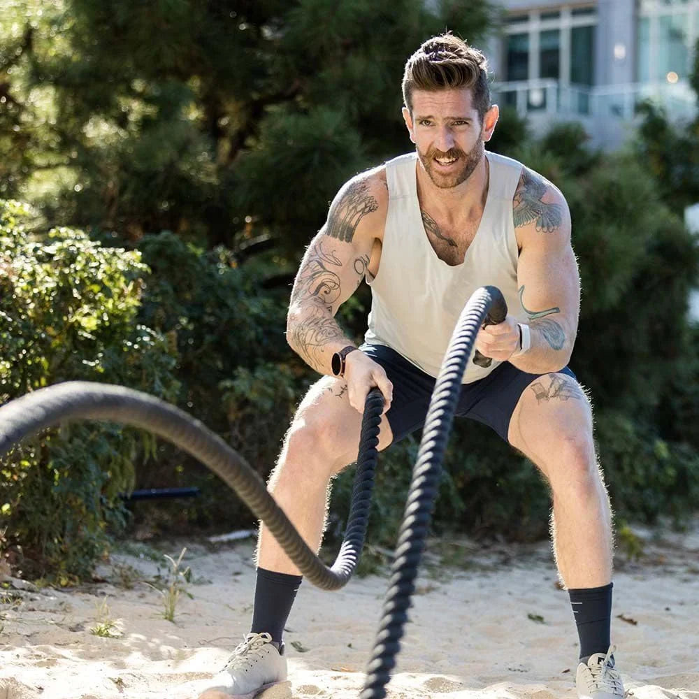 Conditioning Gym Strength for Cross-Train, 2in, Rope Rope Training Dacron Battle Workouts, 30ft x Poly Home Exercises Heavy