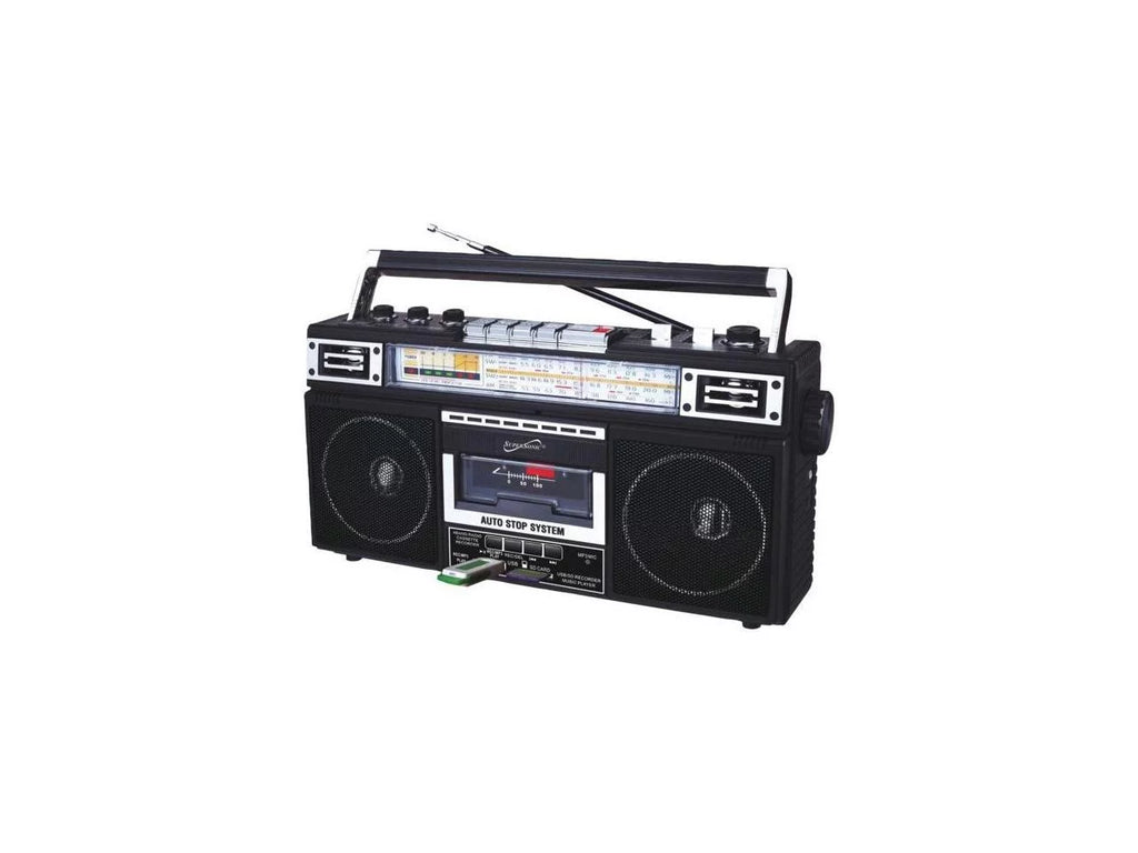 Black, SC-3201BT-BK Radio, Supersonic AM/FM Portable