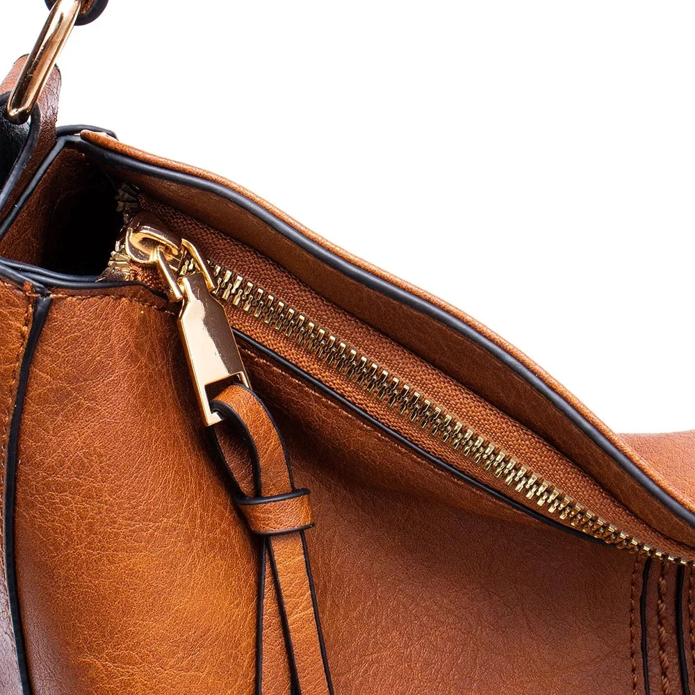 Crossbody Satchel Bag Leather Women Shoulder Handbag Tote BESTSPR Handbag