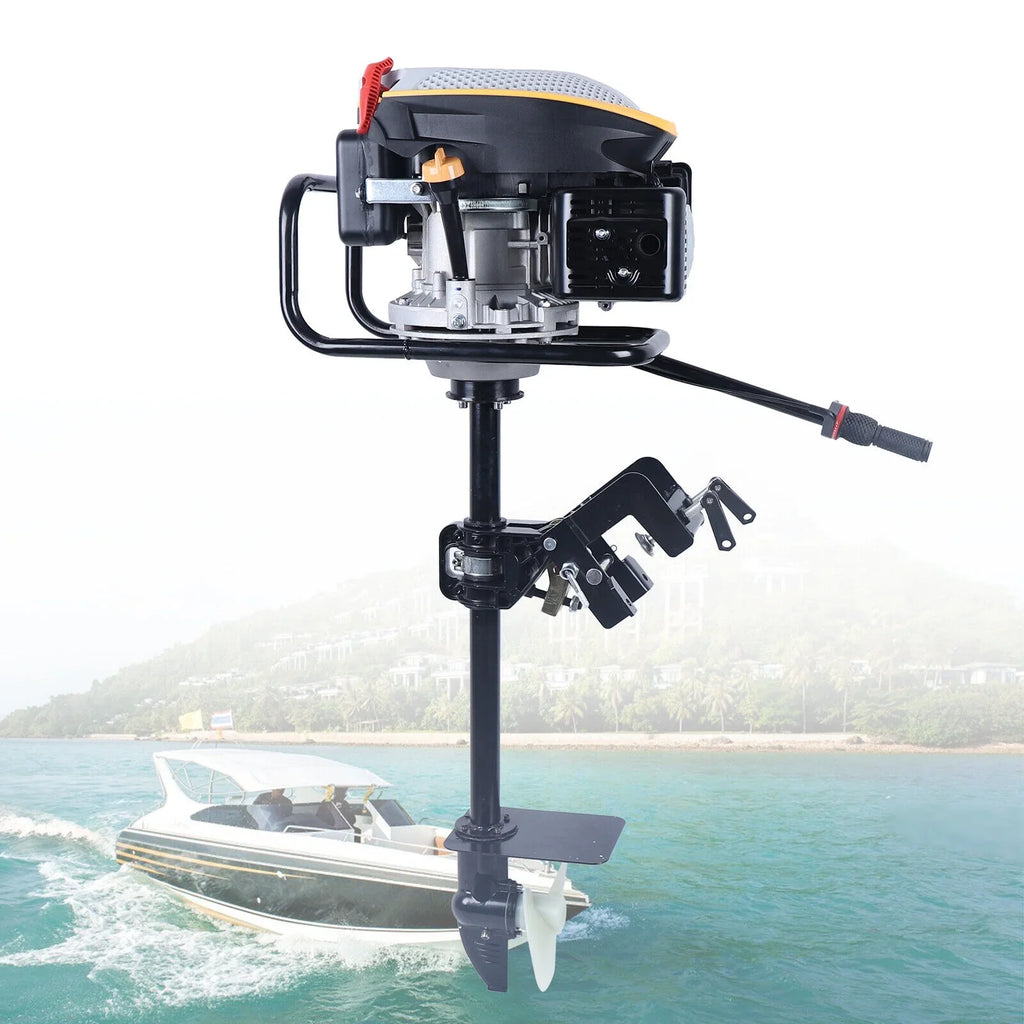 Engine Boat Boat 9 TAS Outboard System Motor Ignition 4 CC Air Cylinder Heavy 225 Stroke Cooling Miumaeov Engine 3600 r/min Single HP Fishing Marine Duty with Engine