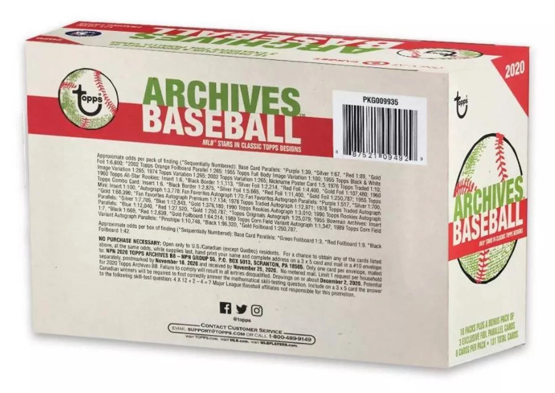 Topps Trading MLB Baseball Box 2020 Card Archives MEGA