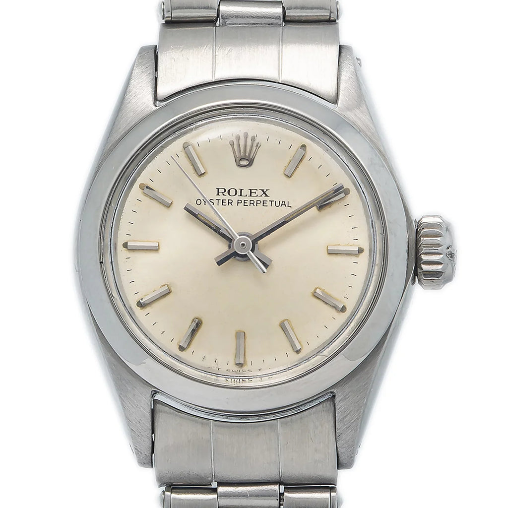 6618 Ladies Stainless Automatic Silver Oyster 24mm Dial Watch Perpetual