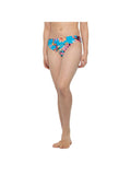 Women's Stretch BLANCA Coverage Floral Blue 2 Hipster Moderate LA Swimsuit Shirred Bottom