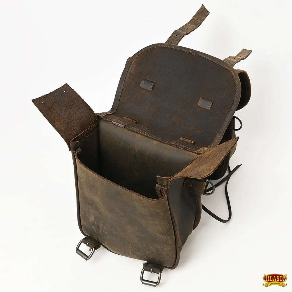 Leather Dark Soft 19HS Hilason Bag Saddle Brown Horse
