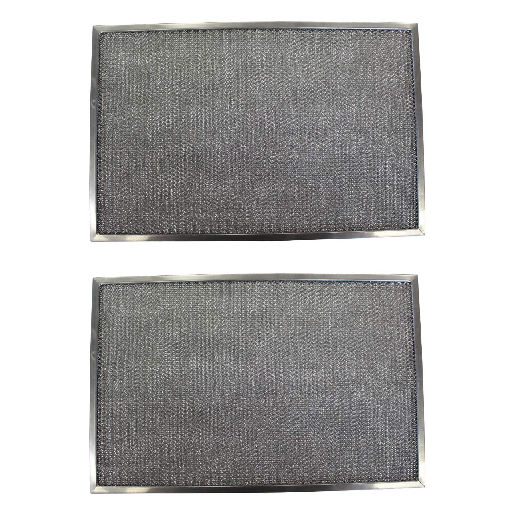 x Filter With Compatible x Replacement Broan RHF1105 (2-Pack) Filters 3/8 - Everything Aluminum Filters 11-1/8 16-3/8