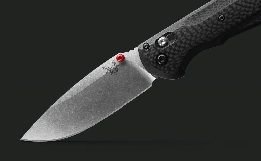 Steel Drop-Point Benchmade 560-03 Folding Fiber Carbon Freek Knife Pocket Blade Stainless 3.6"