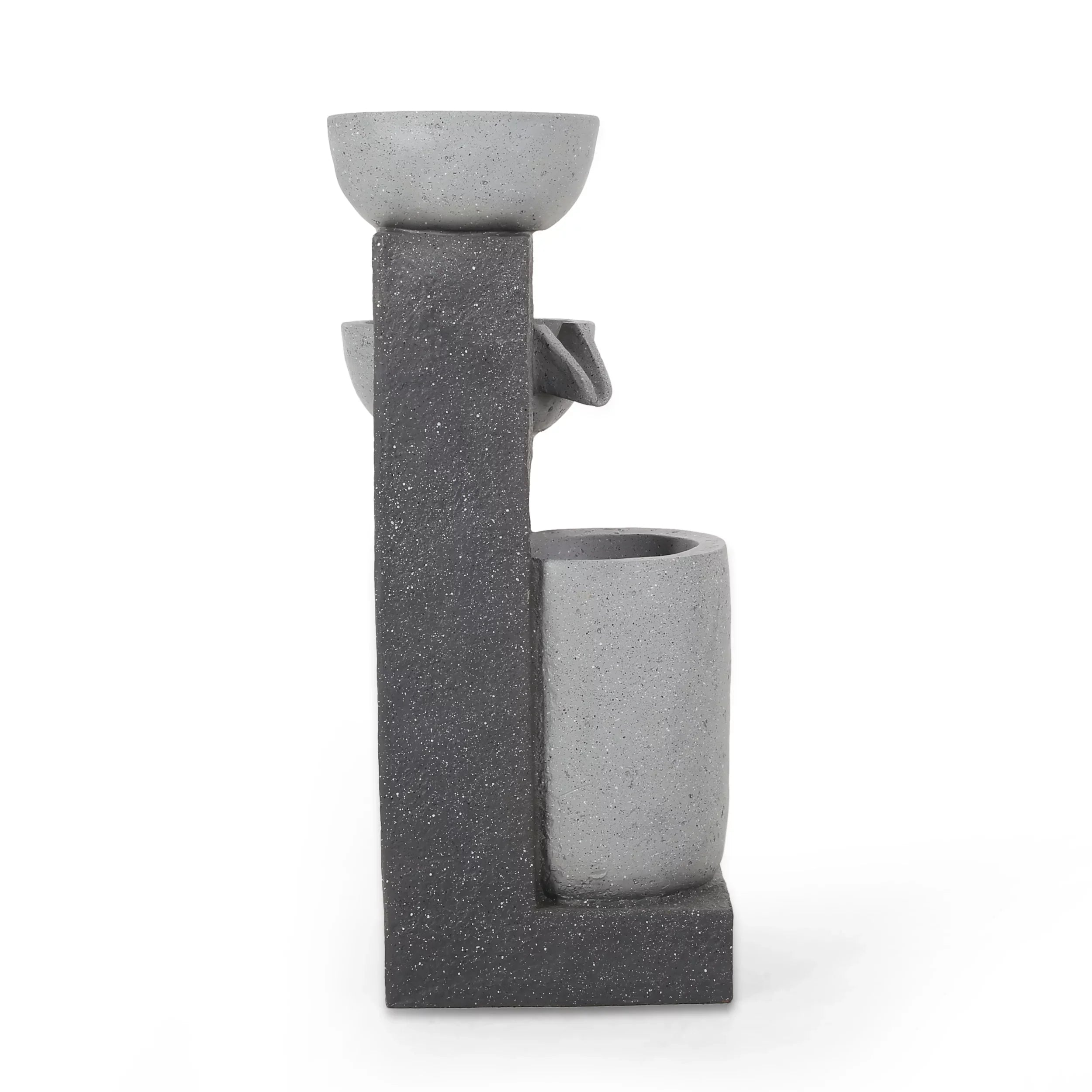 Colquitt exterior Tier 3 Multi-Gray Modern Fountain,