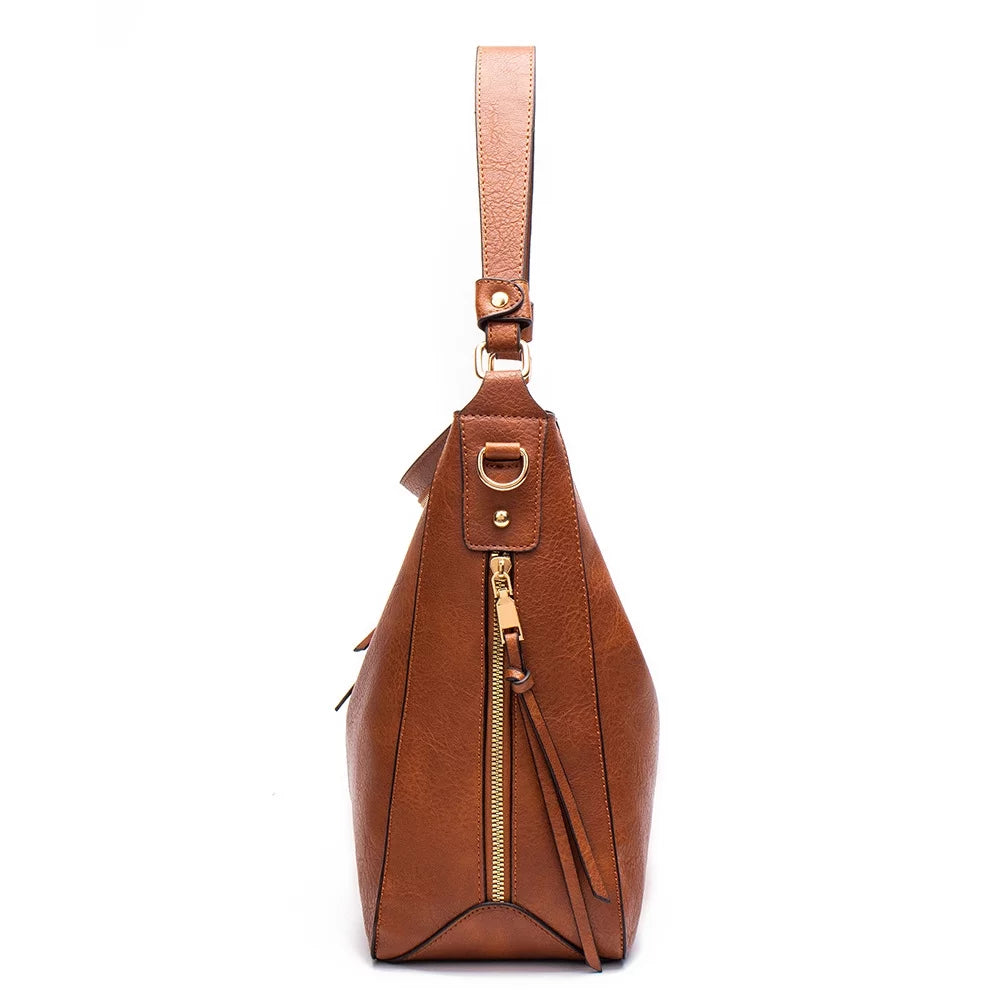 Crossbody Satchel Bag Leather Women Shoulder Handbag Tote BESTSPR Handbag