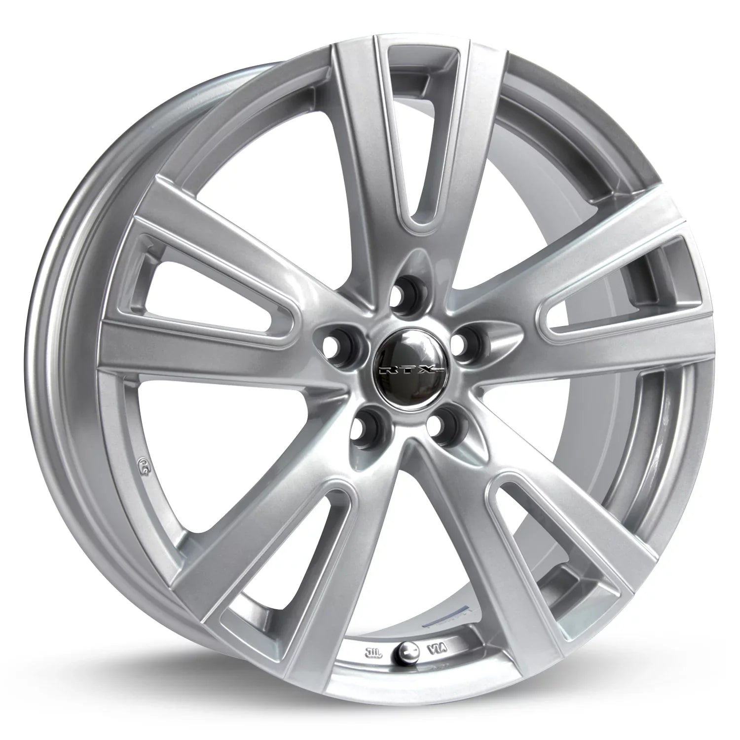 Silver RTX 5x105 16x6.5 Wheel ET39 Trek CB56.6