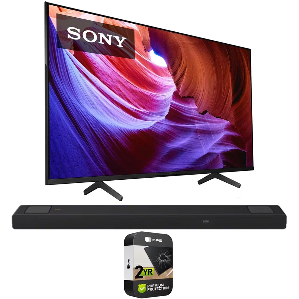 Soundbar Atmos inch Dolby 2 X85K 4K Premium TV KD65X85K 2022 5.1.2 ch with CPS Pack HDR Protection 65 Enhanced with Bundle 450W TV smart LED YR and HT-A5000 Model