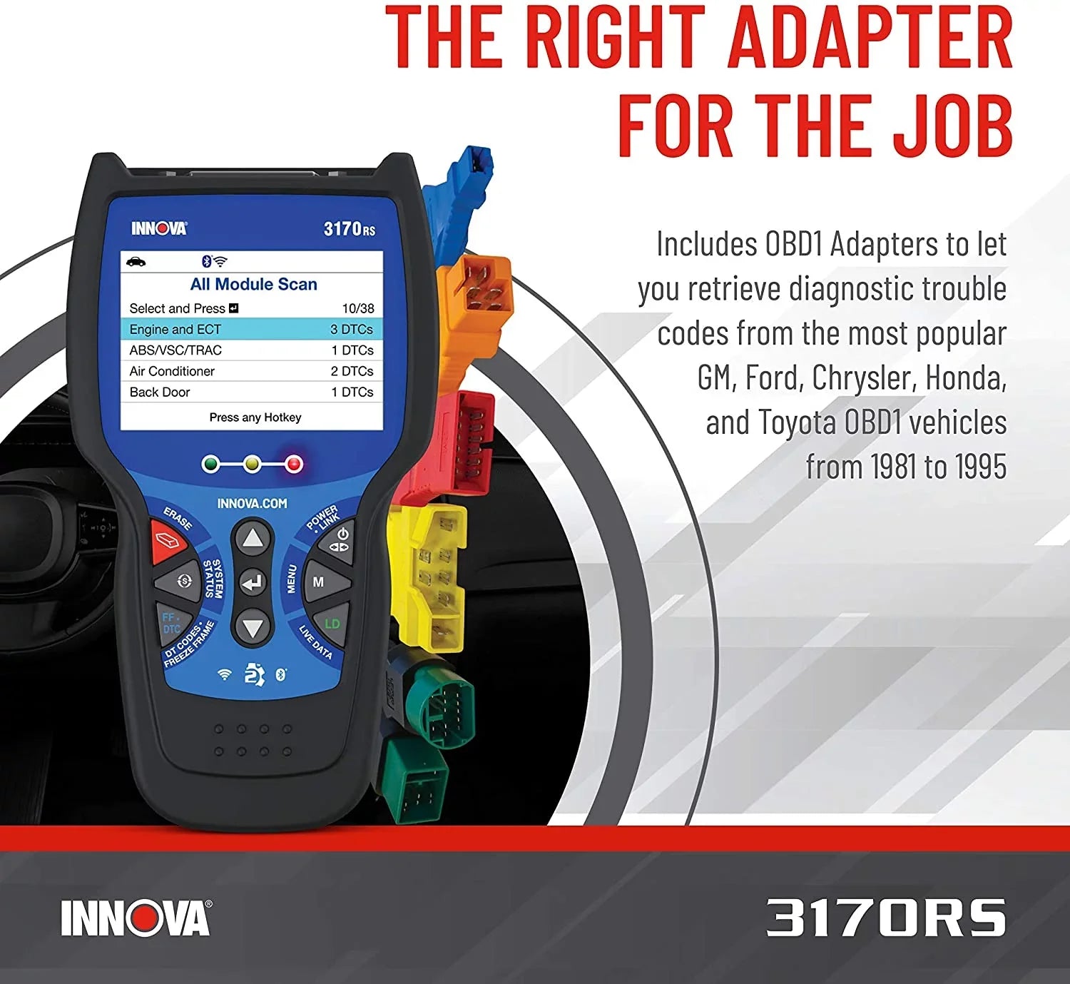 3170RS Reader Scanner Vehicle Diagnostic FixAssist INNOVA Code Bluetooth