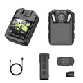 Recording - RONY 128GB Home Vision for Night Camcorder Mini Audio Body with Body Law and - Police Cam Wearable Guard Video with Body 1440P Security Waterproof Enforcement Camera