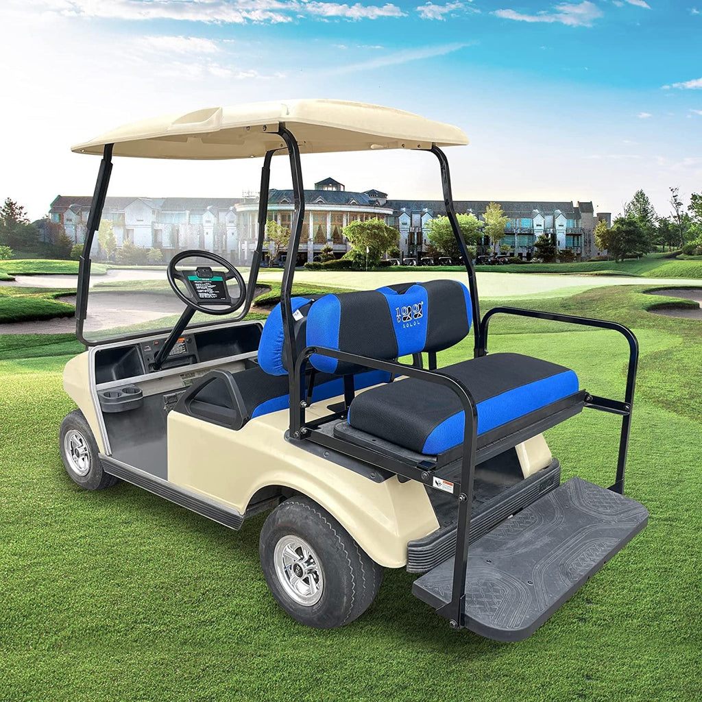 Club & DS 10L0L Black Cart Front TXT Set for Blue RXV Car Seat Golf 2000-up Cover EZGO Rear