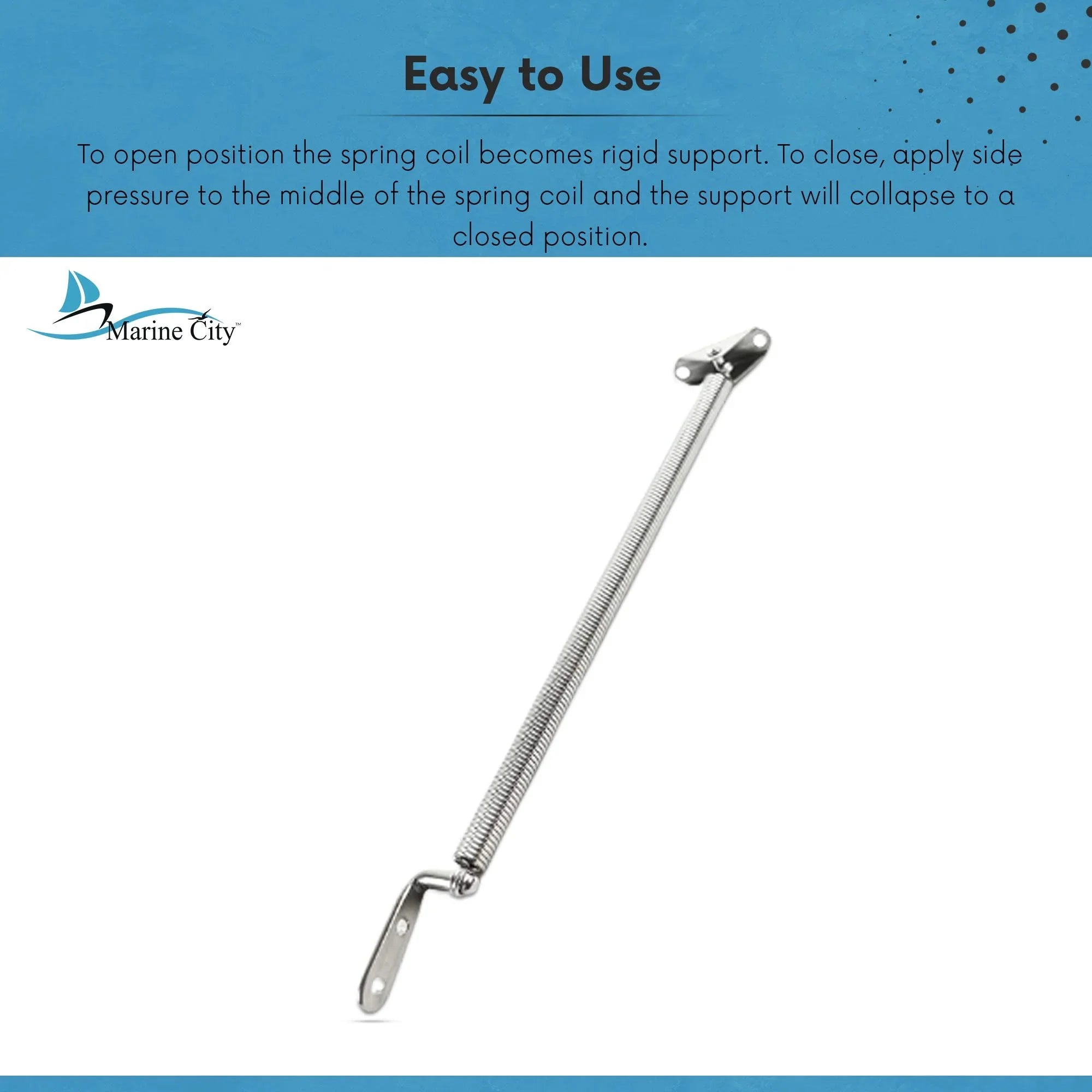 or U-Bolt with Length: inches 8-1/4 City 8-1/4 Hatch Spring L-Shape Stainless-Steel Marine and inches 10-1/4 inches Adjuster Plate