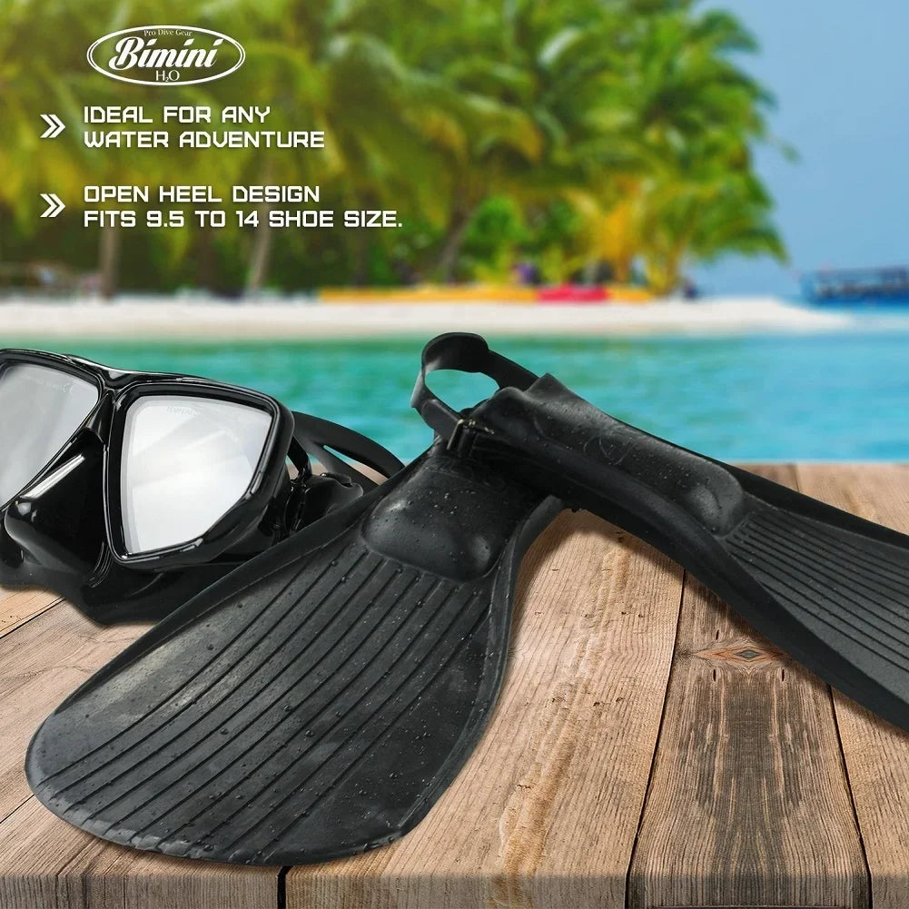 fits and Alcyon to Snorkeling Adjustable Bimini H2O 14 9 Fins half Fully