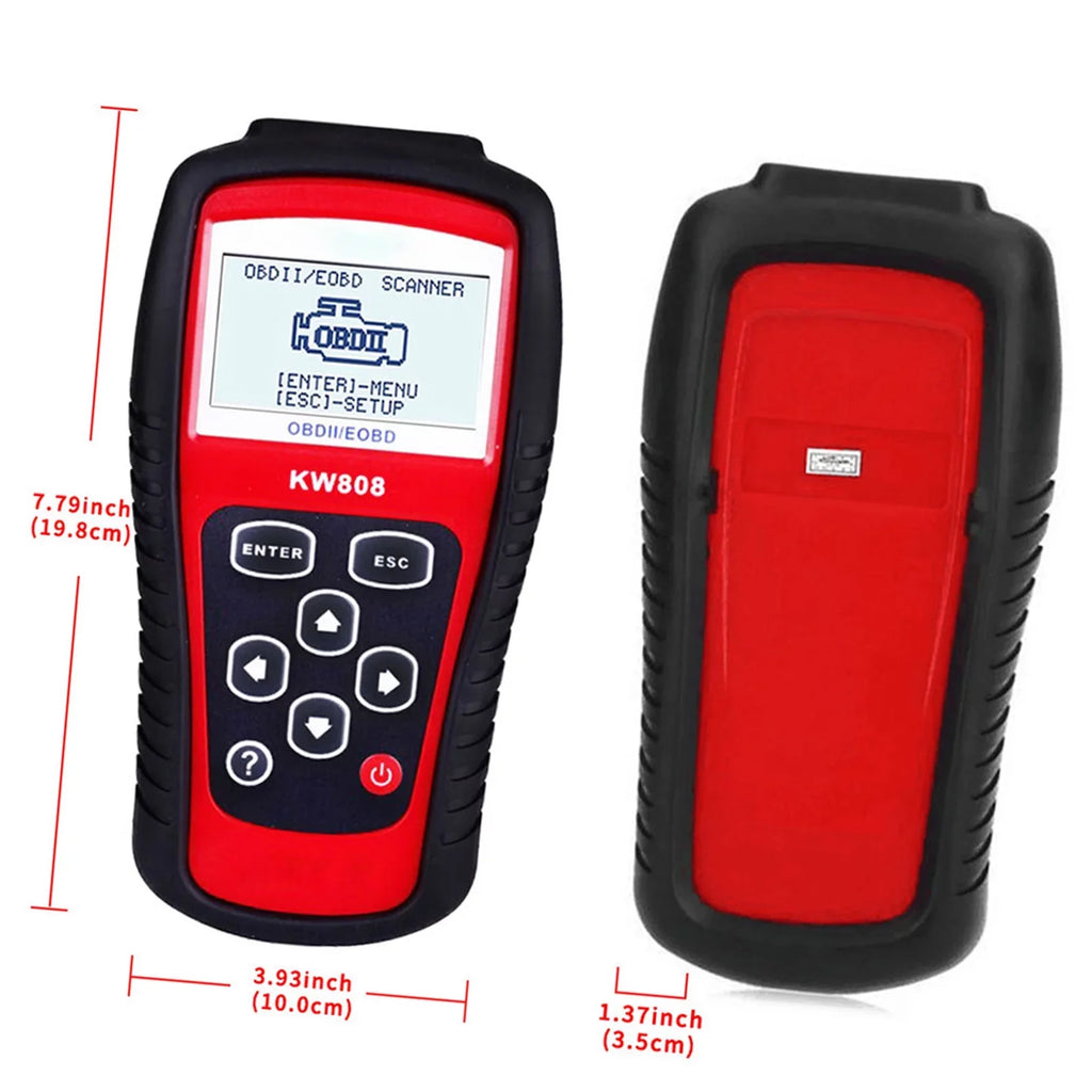 and KW808 EOBD Reader Decoder Code / Cars OBDII Auto walmeck Detection