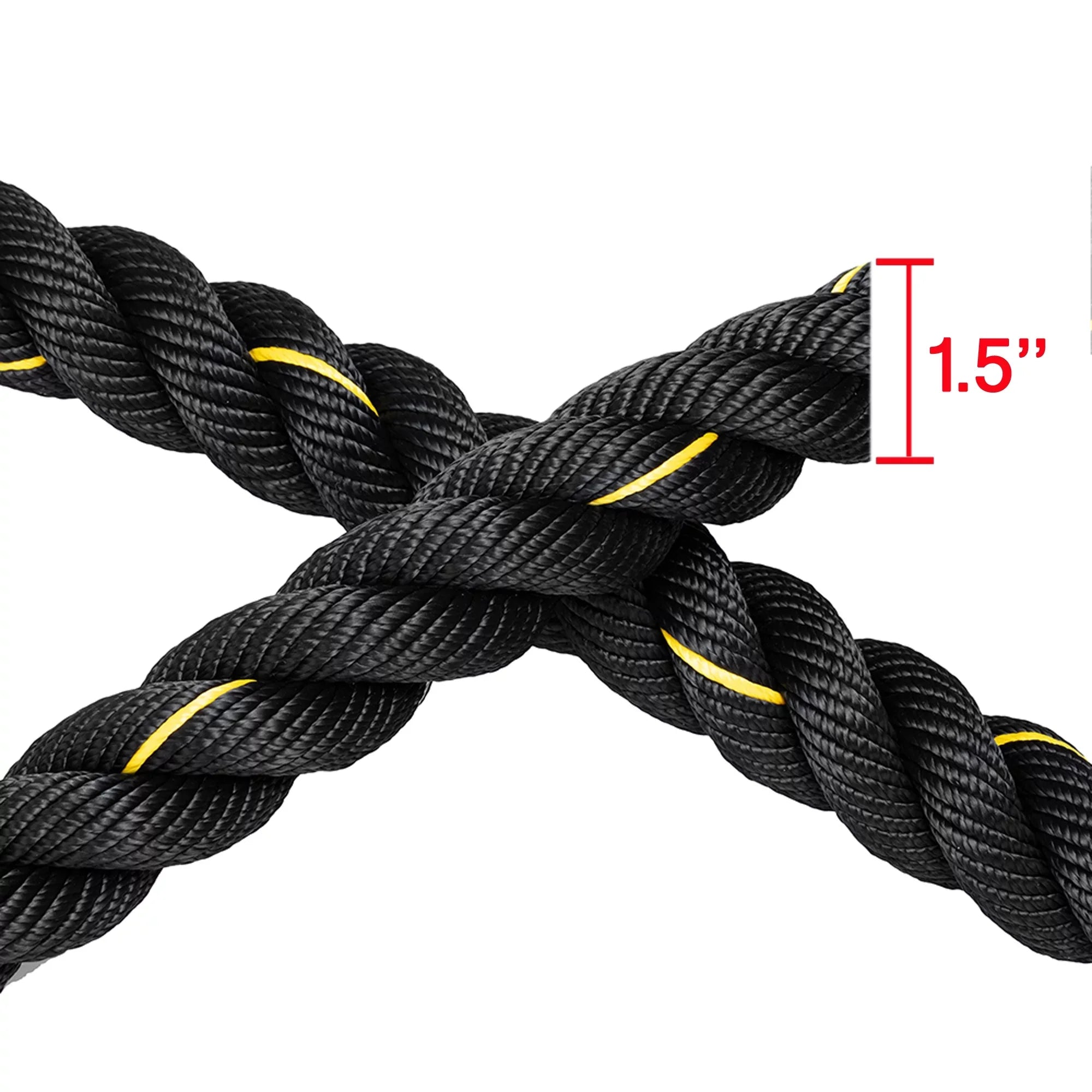 NK Training Weight 49.2ft Training, Rope: & Strength Ropes Undulation Heavy Length, Cardio, Conditioning Heavy Polydac Battle - Gym Training 1.5'' & width Cross