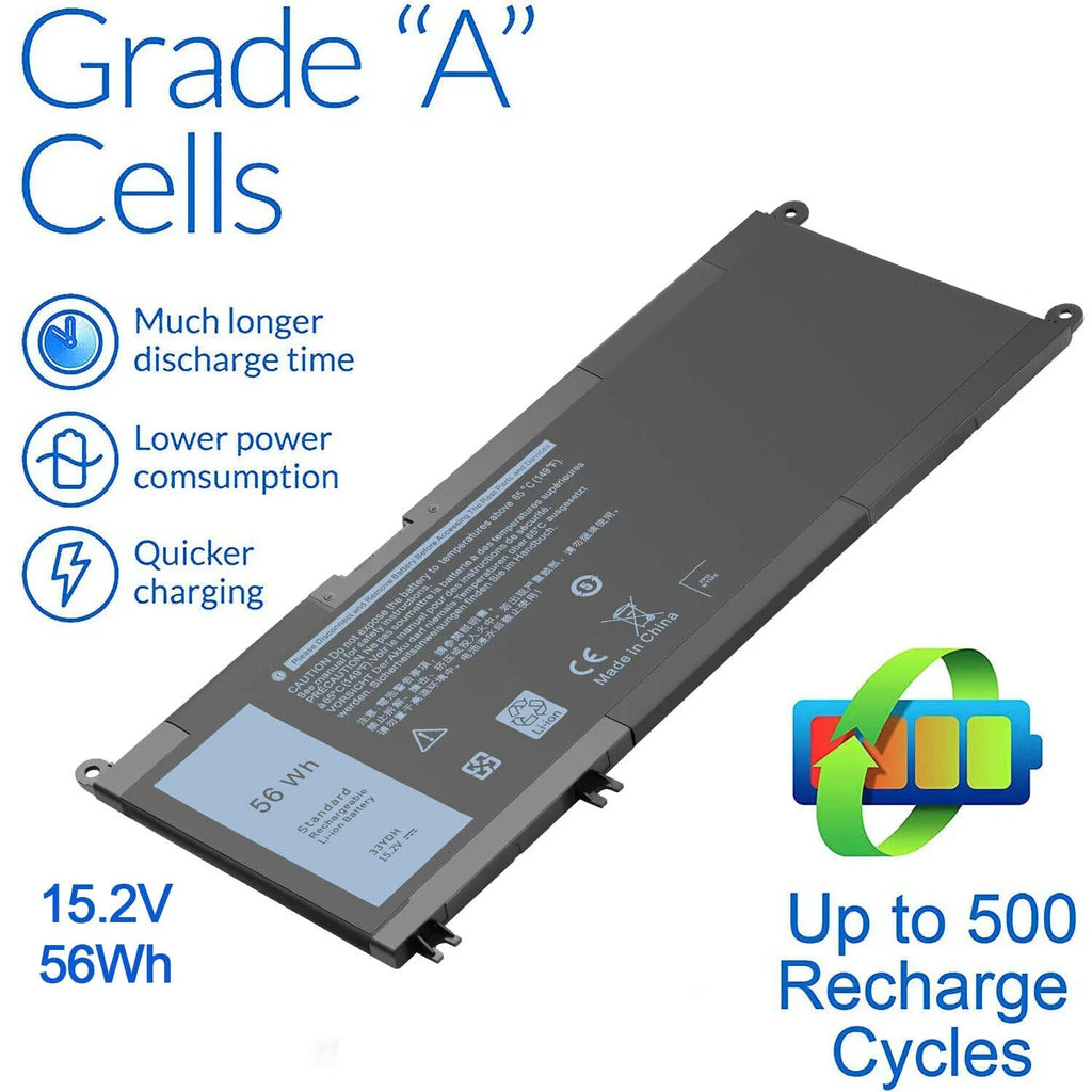 Laptop US W7NKD 3590 3480 3380 3580 For Battery P30E001 Latitude 33YDH 3490