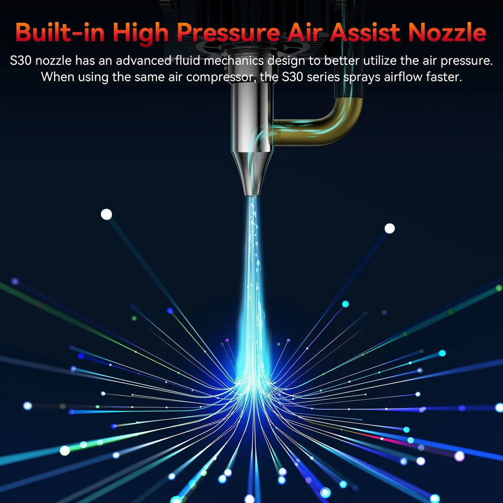 Switchs Limit Pump Wireless With Machine,Pump Switchs SCULPFUN-2 Air Switchs Nozzle With Engraving Assist 5w Nozzle Limit With With 410x400mm Air 5w Air-assist 5w Auto Area Lens S30 Limit With