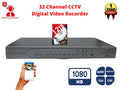 with Recorder Standalone Supports 1080p Analog TVI (960H) Evertech DVR Channel Drive and 12TB H.265 Hard Audio CVI Cameras, Remote Input Easy AHD 16x Surveillance Access Security 32