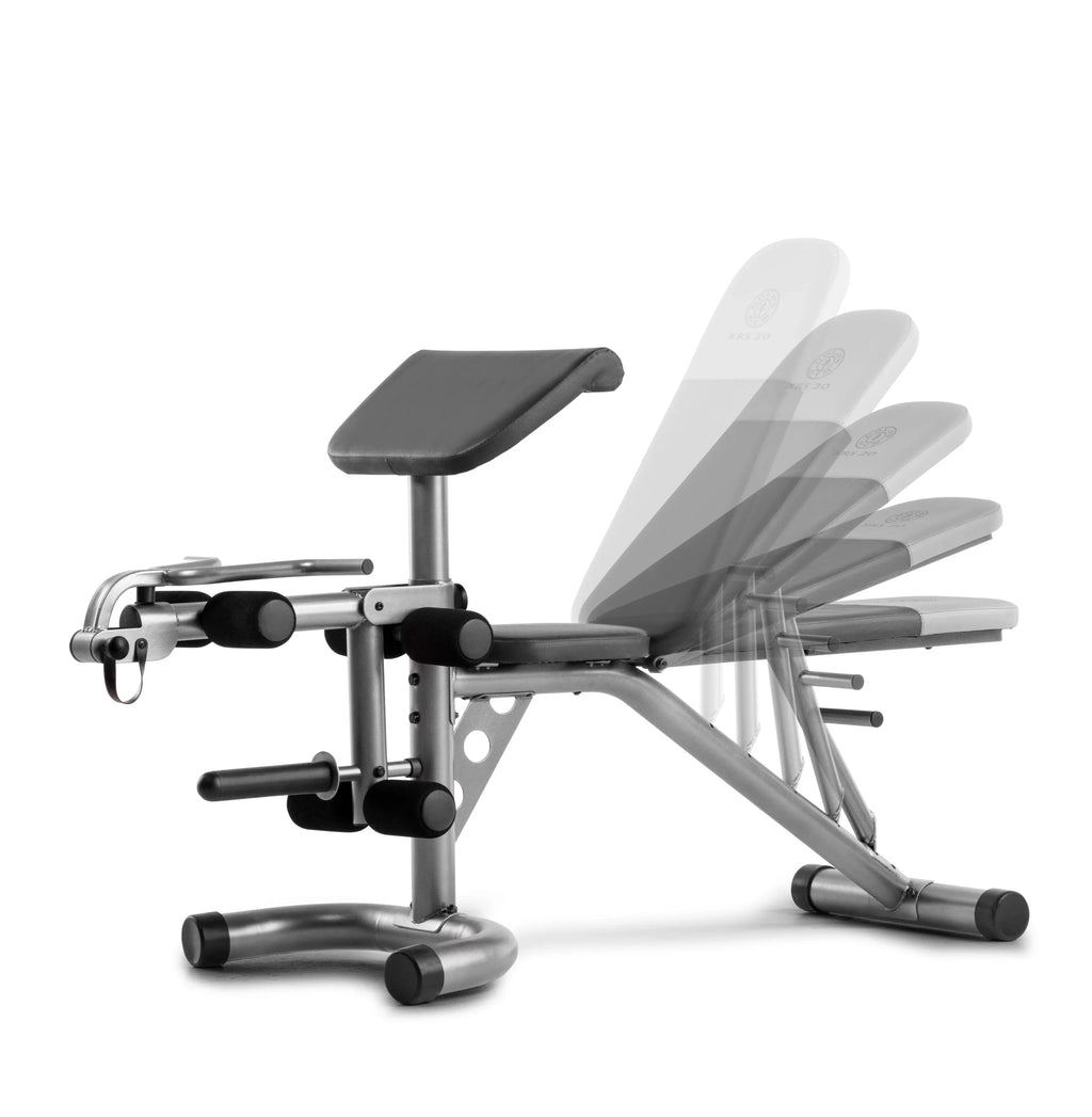 20 Bench Preacher Olympic Pad, Weight Lb. Weider Adjustable XRS with 610 Limit Removable