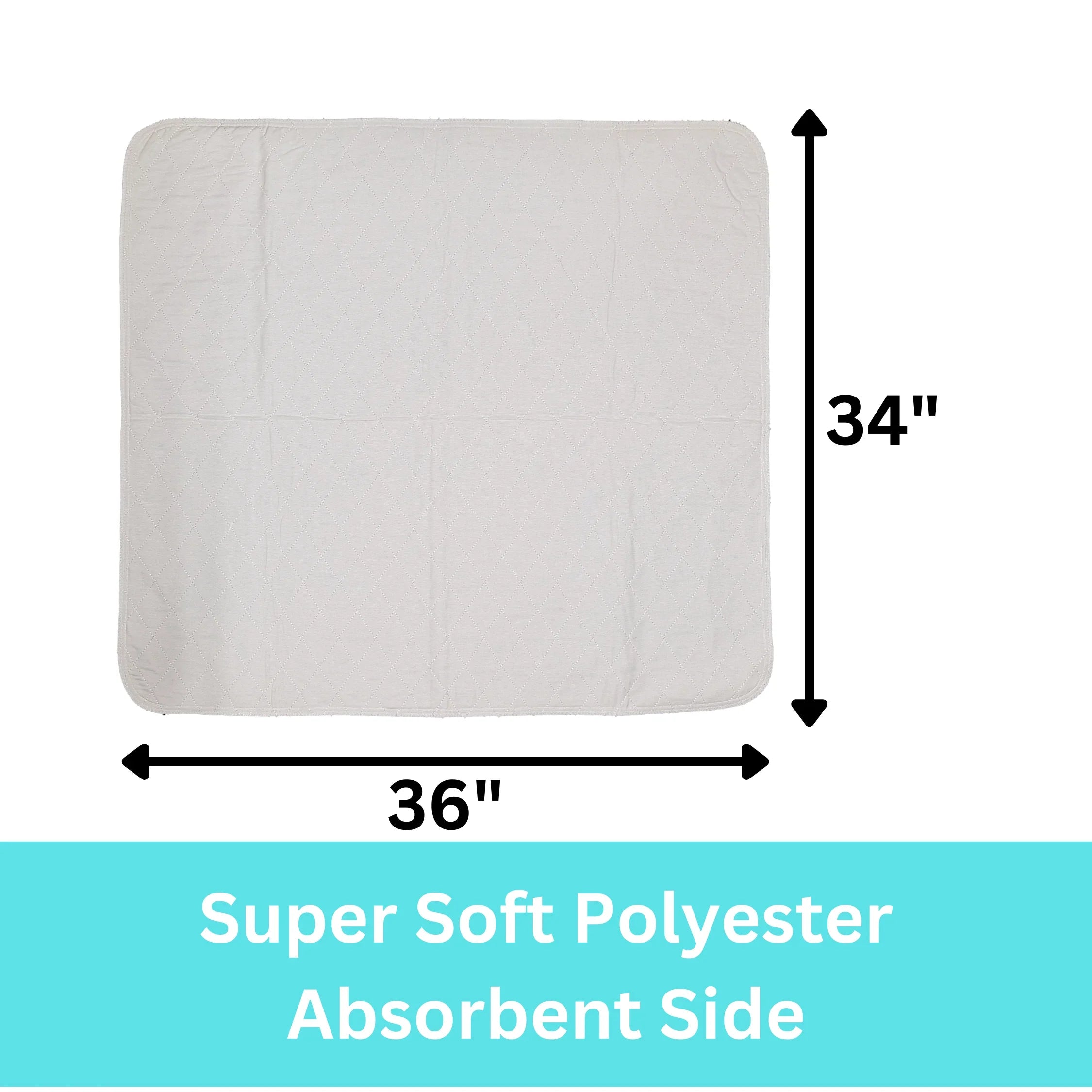 Pad Washable 36 - Pack Urinary x 34 4 Absorbent Incontinence Underpad Protection Bed