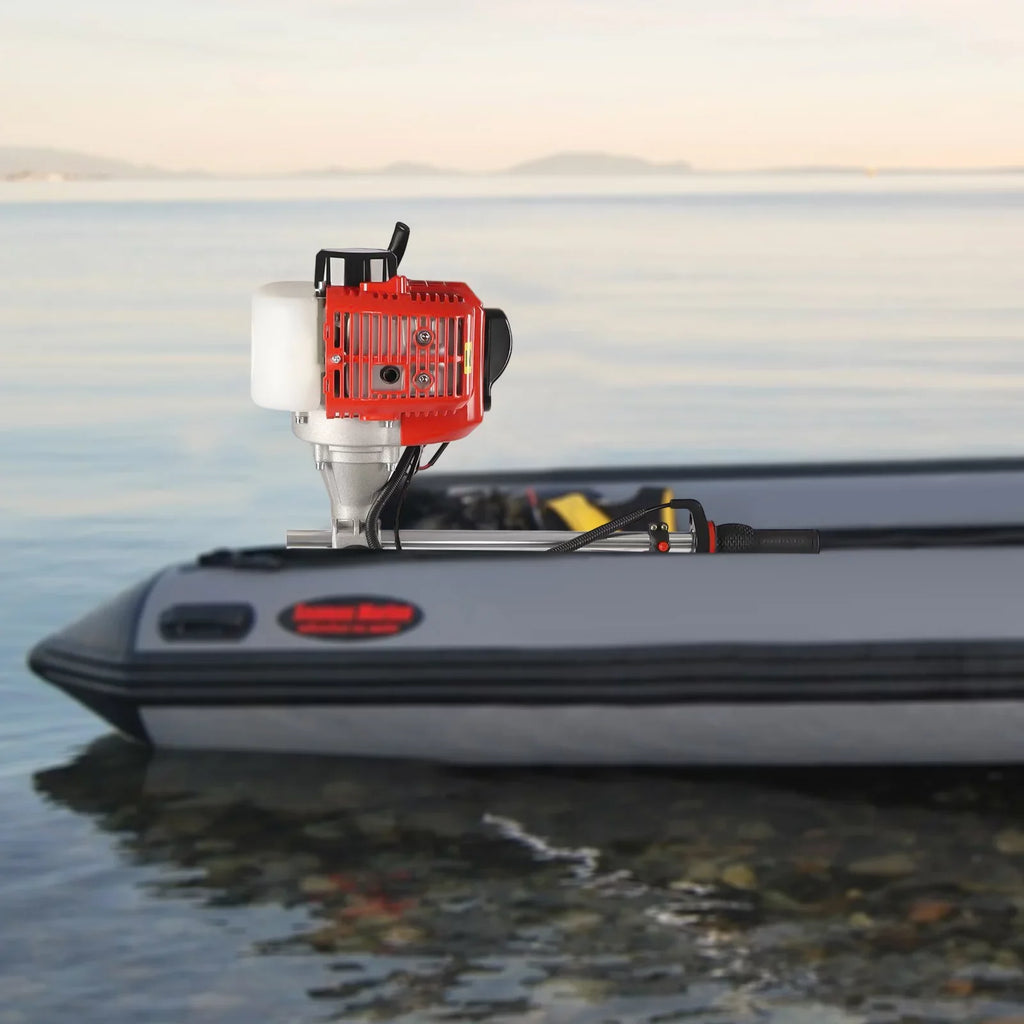 2 Boats 2.3HP Air Fishing Yachts Cooling YIYIBYUS Motor Marine Outboard with Stroke Engine System for Boat Inflatable