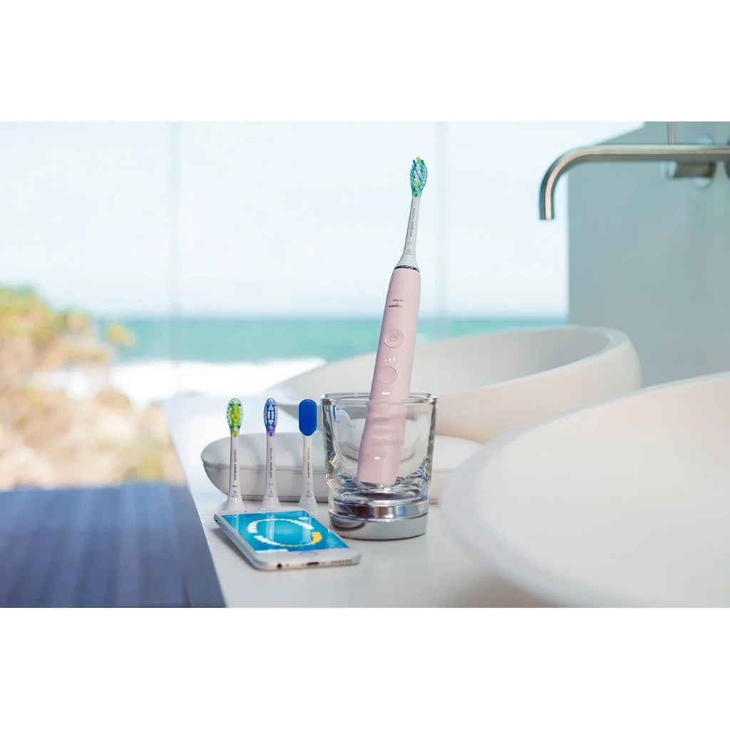 Toothbrush, DiamondClean Smart Sonicare Electric 9500 HX9924/21 Power Rechargeable Philips Pink,