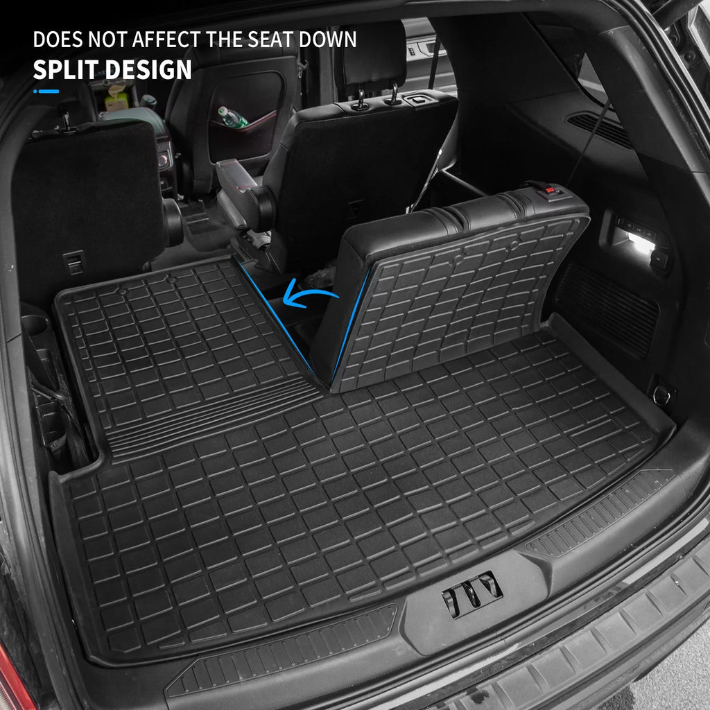 2021 Passenger Mat Liner Mat) 2020 Mat (Trunk All climate Explorer TPE Cover Trunk Seat Cargo Backrest Accessories Explorer Protector Back for with 2022 6&7 2023 Fit