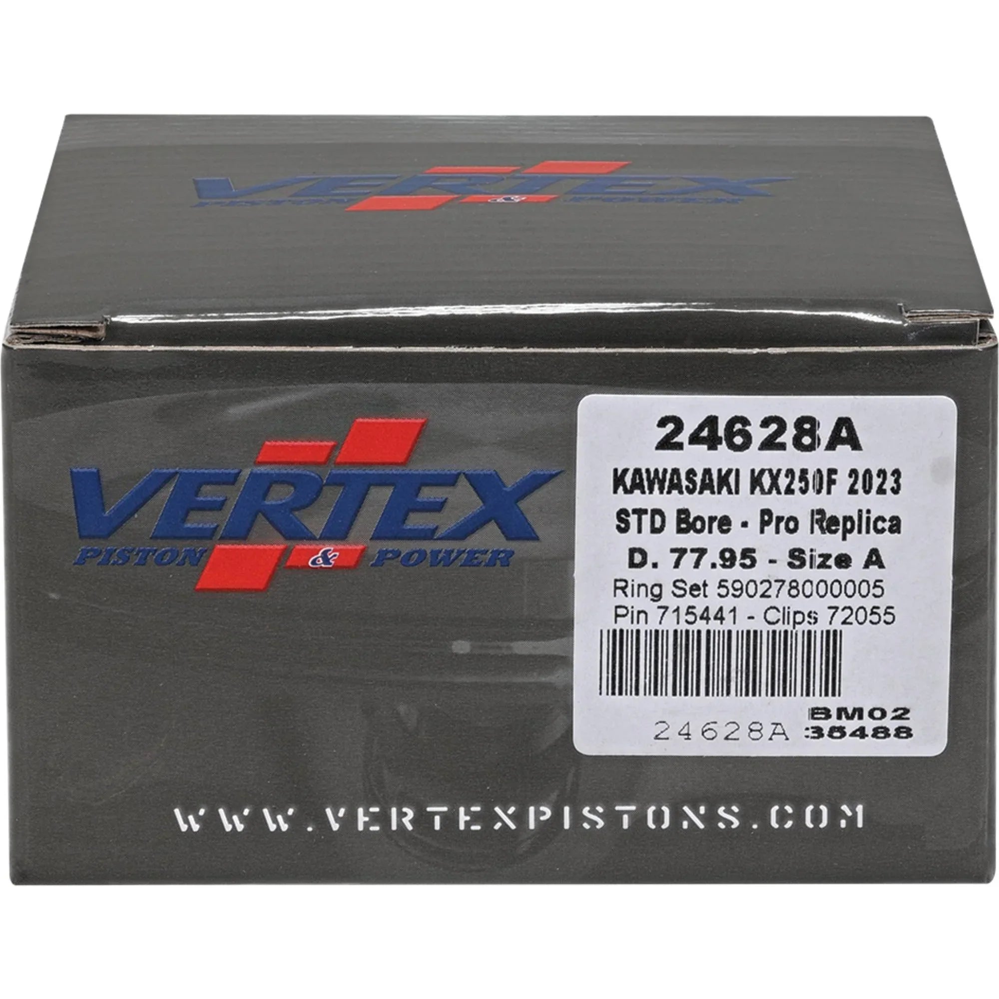 Replica 2023 2023, Kit 24628A KX Vertex For Piston F 250 Forged Kawasaki 250 X KX